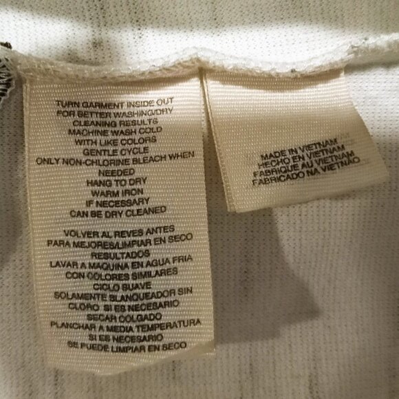 Rachel Roy B&W Heather Pattern Color Block LS Top - Picture 5 of 6